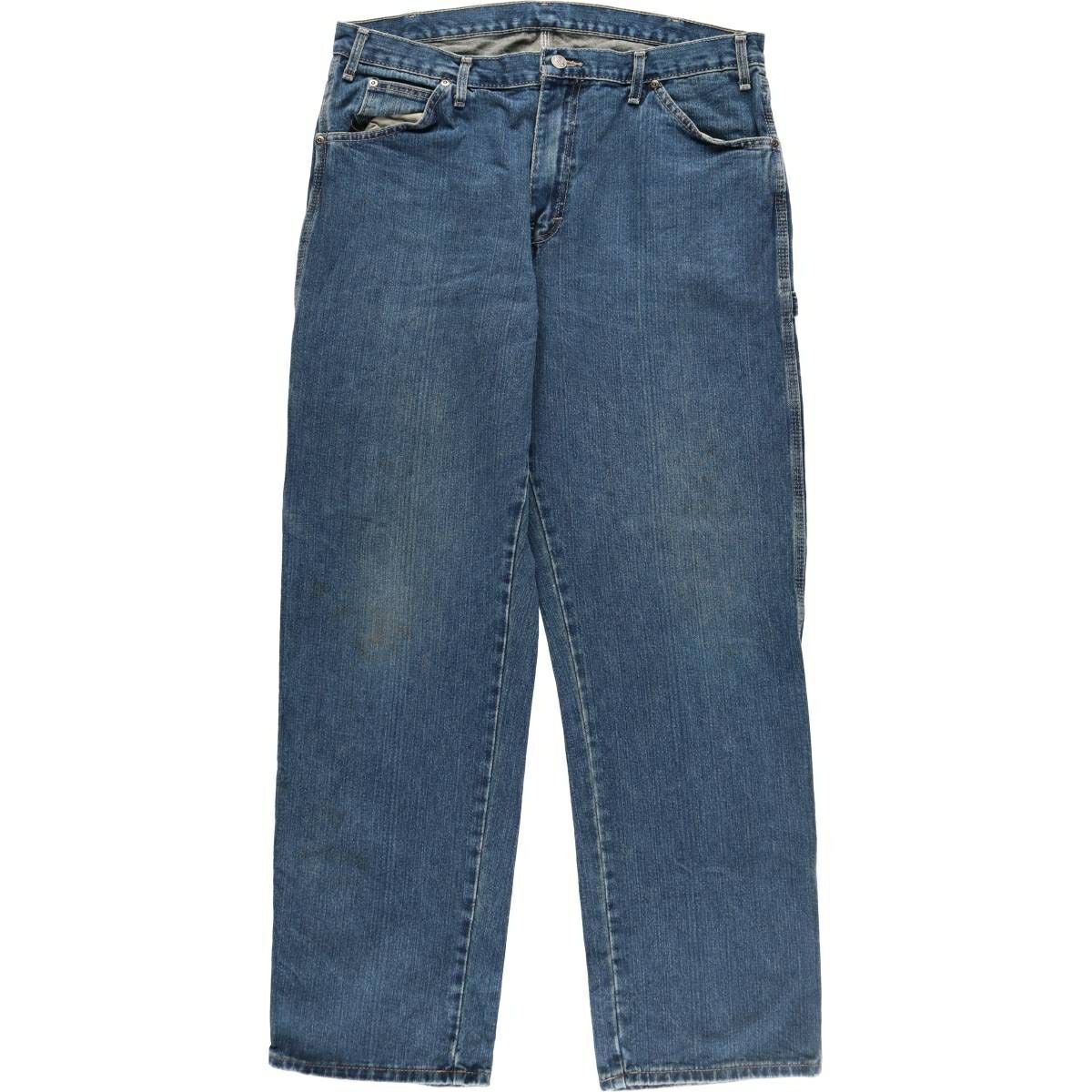 古着　80s　Dickies　ディッキーズ　デニムペインターパンツ　USA製 古着 ディッキーズ Dickies デニムペインターパンツ メンズw37相当