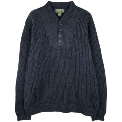 古着 00年代 エディーバウアー Eddie Bauer コットンニットハーフ