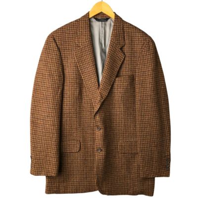 英国製 Day&Lloyd ハリスツイード ブルゾン スイングトップ L 茶 英国製 Day&Lloyd ハリスツイード ブルゾン スイングトップ L 茶