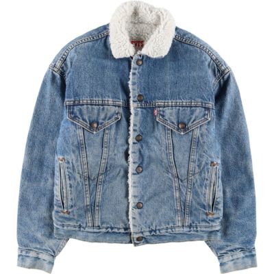 古着 80年代 リーバイス Levis 57528-0290 デニムボアジャケット USA製 メンズL相当 ヴィンテージ /eaa511935 【中古】 【250111】