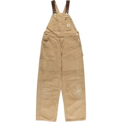 見逃し厳禁！おトクな 古着 カーハート オーバーオール ダック ダブルニー Carhartt パンツ