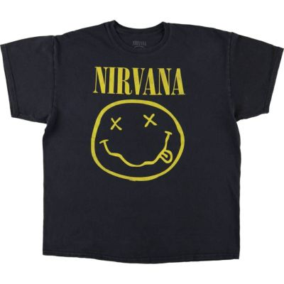 USA古着 バンドtシャツ ニルヴァーナ 黒 L〜XL バンT - メルカリ