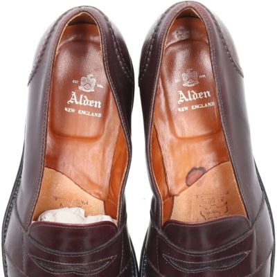 古着 オールデン ALDEN コインローファー USA製 US101/2 メンズ28.5cm