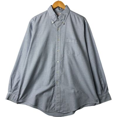 新品Brooks Brothers パッチワークボタンダウン長袖シャツ　S 新品Brooks Brothers パッチワークボタンダウン長袖シャツ S