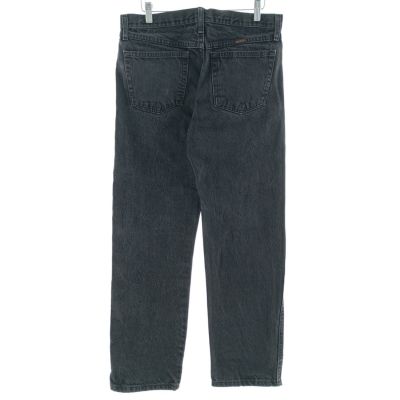 古着 ラスラー RUSTLER ブラックデニム ストレートデニムパンツ メンズ