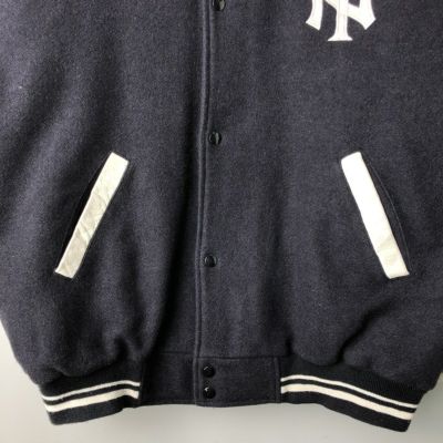 MLB 希少90s MIRAGE ニューヨークヤンキース スタジャン 古着 90年代 MIRAGE GENUINE MERCHANDISE MLB NEW YORK YANKEES