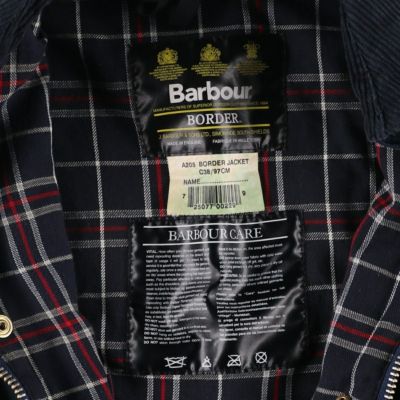 古着 00年代 バブアー Barbour BORDER ボーダー 旧3ワラント バッジ