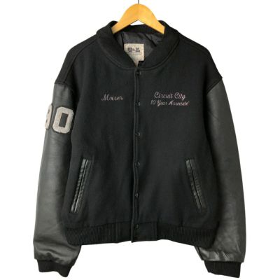 古着 90年代 BIRDIE 襟付き コーデュロイボタンスタジャン バーシティ