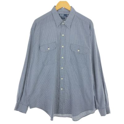 【古着】RALPH LAUREN Men's ラグビーシャツ コットン100% 古着 ラルフローレン Ralph Lauren POLO by Ralph Lauren G.I.