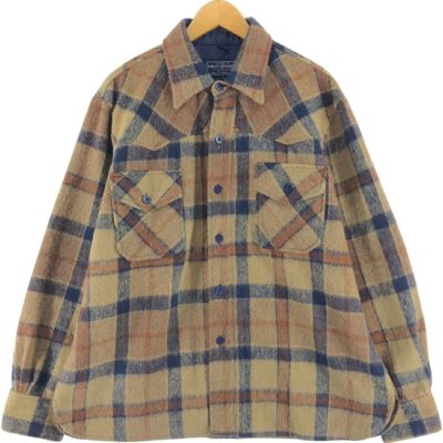 古着 ROBERT ALEXANDER チェック柄 ウールCPOシャツ メンズXL相当 ヴィンテージ /eaa462208 【中古】 【250112】