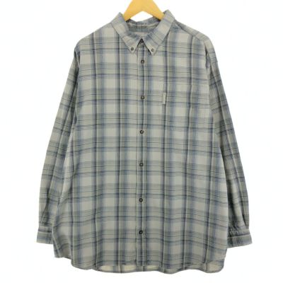 古着 コロンビア Columbia 長袖 ボタンダウンチェックシャツ