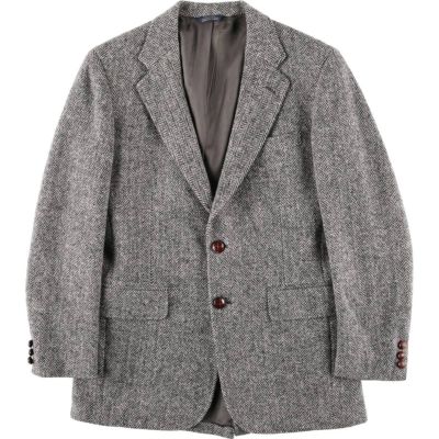 古着 ランズエンド LANDS END Harris Tweed ハリスツイード 千鳥格子柄