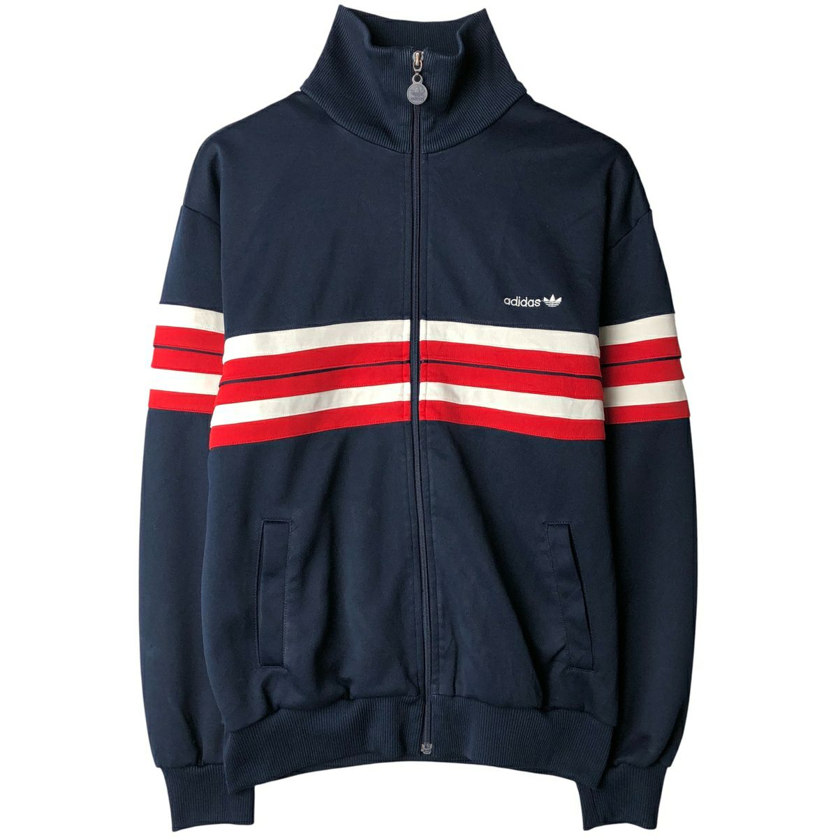 古着 80年代 アディダス adidas トリコロールカラー ジャージ トラック