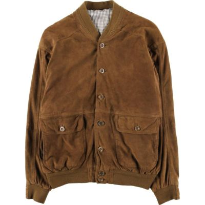 古着 スエードレザーブルゾン メンズL相当 /eaa605378 【中古