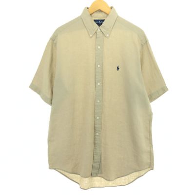 古着 ラルフローレン Ralph Lauren BLAKE 半袖 リネン ボタン