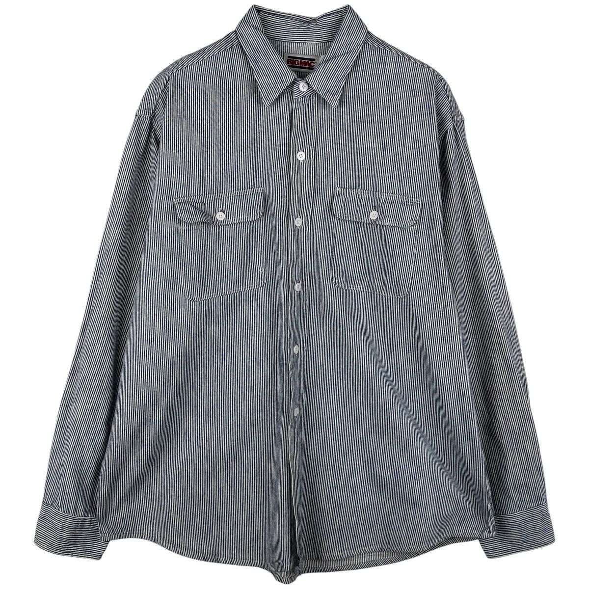 古着 80年代 ビッグマック BIG MAC ヒッコリーストライプ 長袖 ダック