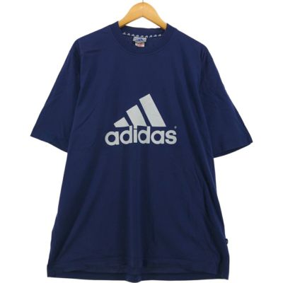 古着 90年代 アディダス adidas ロゴプリントTシャツ メンズXL