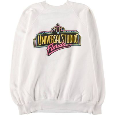 古着 80年代 ヘインズ Hanes UNIVERSAL STUDIO HOLLYWOOD ユニバーサルスタジオ ハリウッド アドバタイジング スウェットシャツ トレーナー USA製 メンズL相当 ヴィンテージ /eaa509432 【中古】 【250113】