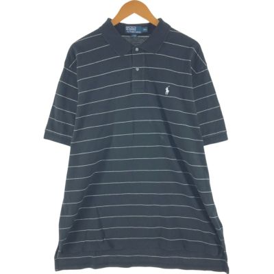 ☆US古着☆【ポロ ラルフローレン ポロシャツ】ボーダー 半メンズXL ☆US古着☆【ポロ ラルフローレン ポロシャツ】ボーダー 半袖