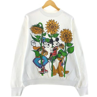 古着 MICKEY MOUSE ミッキーマウス GOOFY グーフィー キャラクタースウェットシャツ トレーナー メンズXL相当 /eaa489895 【中古】 【250113】