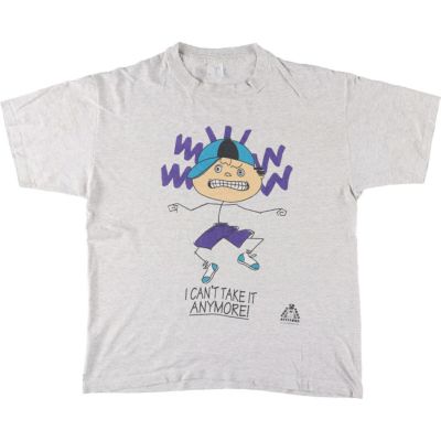 優れた品質 古着 90年代 COLLEGE WARE USA プリントTシャツ USA製 メンズXL シャツ
