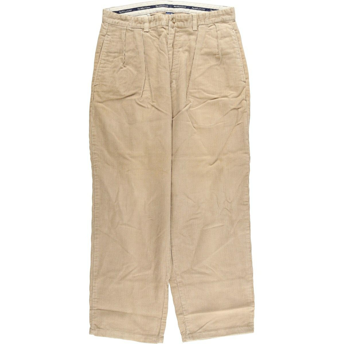 美品！ラルフローレン　アンドリュー　ツータック コーデュロイ 古着 ラルフローレン Ralph Lauren POLO RALPH LAUREN ANDREW PANT 太