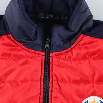 【美品】アールエルエックス ラルフローレン フード付き中綿ジャケット ロゴ刺繍 中古・古着通販】RLX RALPH LAUREN (アールエルエックスラルフローレン