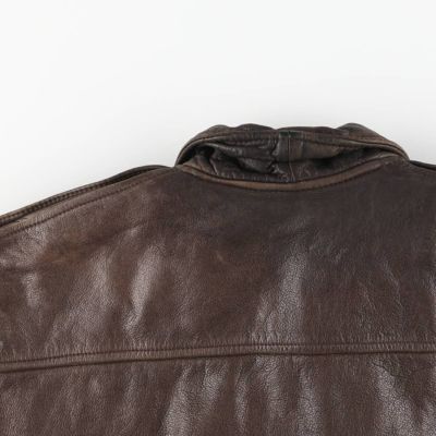 Charles Chevignon レザーフライトジャケット 古着 シェビニオン CHEVIGNON レザーフライトジャケット メンズL相当