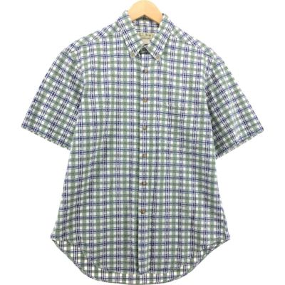 古着 80～90年代 エルエルビーン L.L.Bean シアサッカー 半袖
