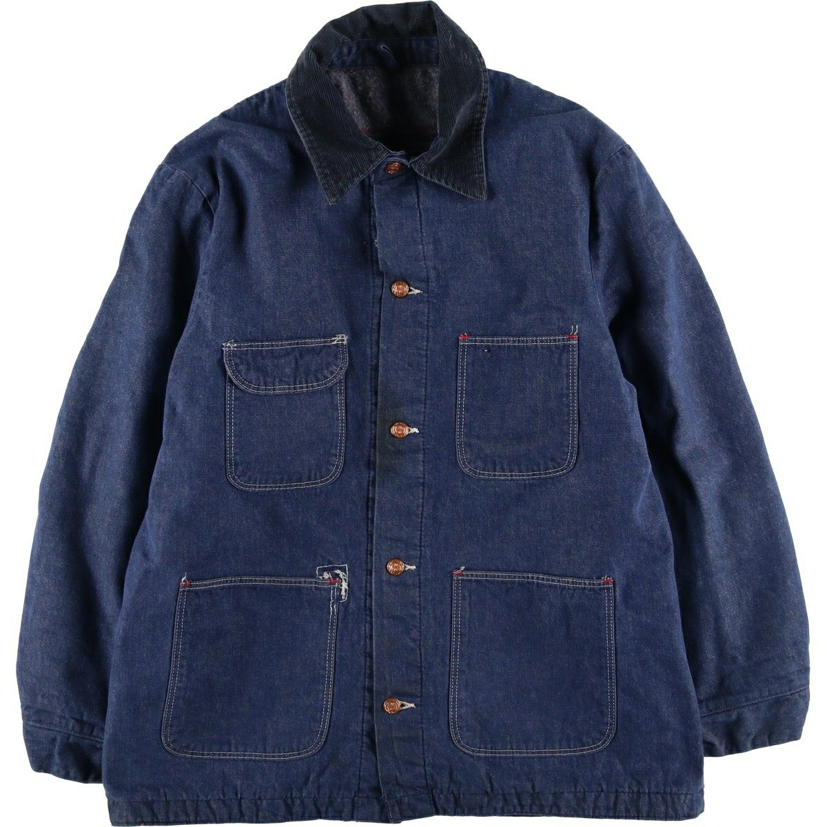 古着 シアーズ Sears カスタム デニムカバーオール メンズL相当