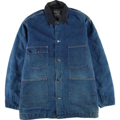 古着 70年代 シアーズ Sears WORKN LEISURE デニムカバーオール メンズ