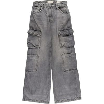 古着 COTTON ON ブラックデニムパンツ カーゴパンツ レディースM(w26