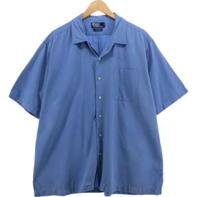 LA7111 新品タグ付き ラルフローレン コットン 半袖ボタンシャツ ブルーL 古着 ラルフローレン Ralph Lauren POLO by Ralph Lauren
