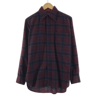 古着 50年代 ペンドルトン PENDLETON オンブレチェック オープンカラー