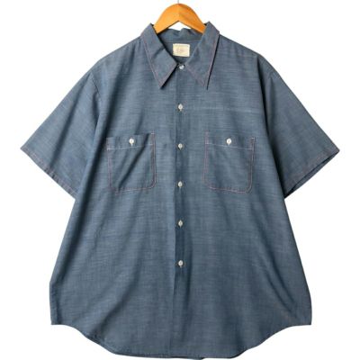 古着 70年代 ビッグマック BIG MAC JCPenney 半袖 ポリコットンシャツ メンズXL相当 ヴィンテージ /eaa560603 【中古】 【250627】