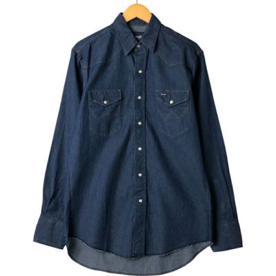 Wrangler ウエスタンシャツ ラングラー　60年代　ビンテージ 古着 60年代 ラングラー Wrangler 半袖 デニム ウエスタンシャツ