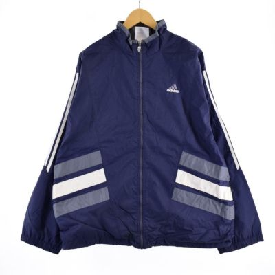 古着 90年代 アディダス adidas ハーフジップ ナイロンプルオーバー