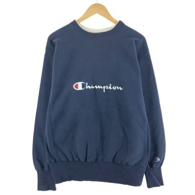 古着 90年代 チャンピオン Champion リバースウィーブ 刺繍タグ ロゴ