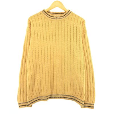 古着 GAROCHE リブ編み コットンニットセーター メンズL /eaa389597 【中古】 【240206】 ss2503_50