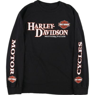 ハーレーダビッドソン Harley-Davidson 袖プリント 両面プリント