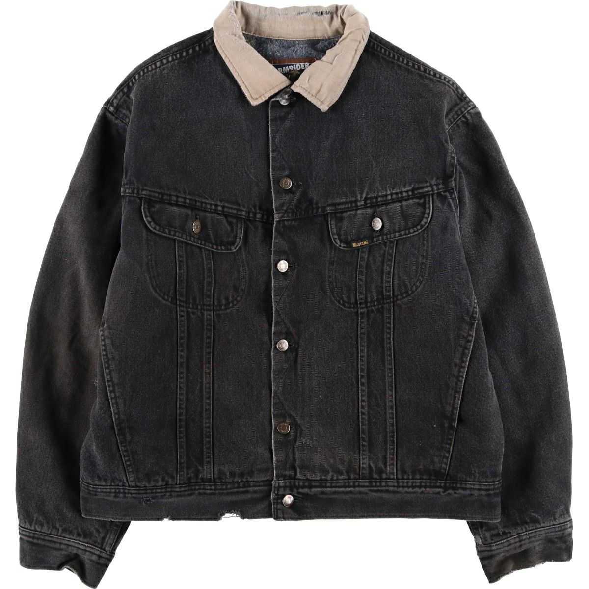 古着 ディーゼル DIESEL INDUSTRY ブラック デニムジャケット Gジャン