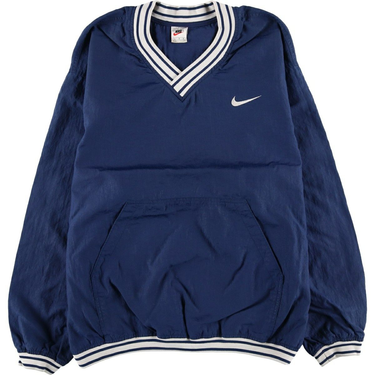 古着 90年代 ナイキ NIKE AIR Vネック ナイロンプルオーバー メンズXL