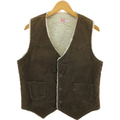 古着 70年代 リーバイス Levis 60606-1529 コーデュロイボアベスト USA製 メンズM相当 ヴィンテージ /eaa502966 【中古】 【250117】