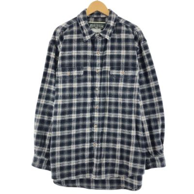 古着 ウールリッチ WOOLRICH チェック柄 長袖 フランネルシャツ メンズ