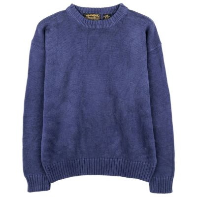 古着 70～80年代 エディーバウアー Eddie Bauer 黒タグ コットンニット
