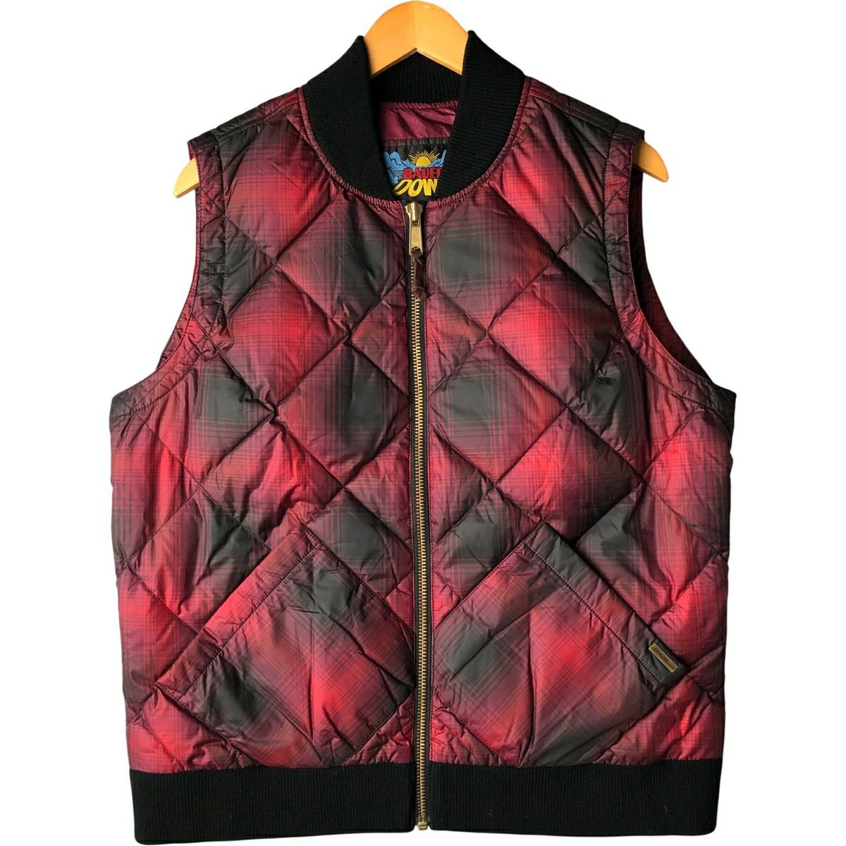 未使用級 高級グースダウン エディーバウアー ダウンベスト XL 赤 90s EddieBauer エディーバウアー グースダウンベスト ネイビー L