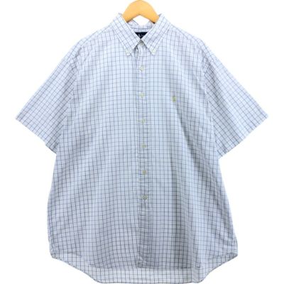 90s ラルフローレン BOB CAMP チェック ボックス 半袖シャツ レア 90s ラルフローレン BOB CAMP チェック ボックス 半袖シャツ レア