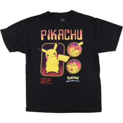 古着 POKEMON ポケモン ピカチュウ キャラクタープリントTシャツ