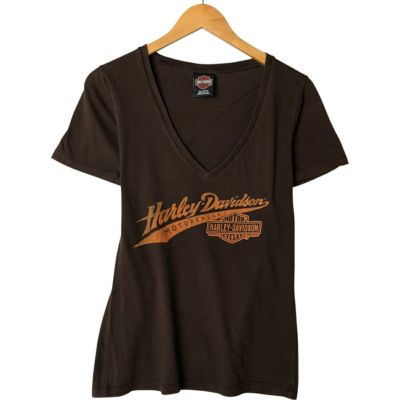 Harley Davidson - 古着 ハーレーダビッドソン Harley-Davidson モーターサイクル バイクTシャツ リンガーT USA製 レディースL相当 /eaa543082 古着 ハーレーダビッドソン Harley-Davidson モーターサイクル