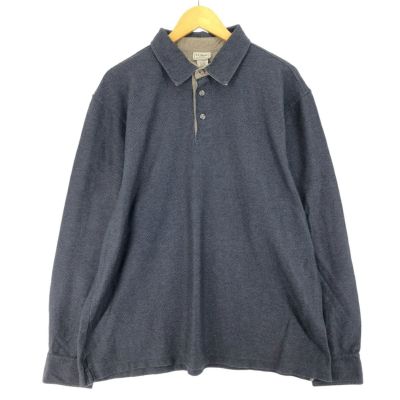 古着 エルエルビーン L.L.Bean ボーダー柄 長袖 ラガーシャツ